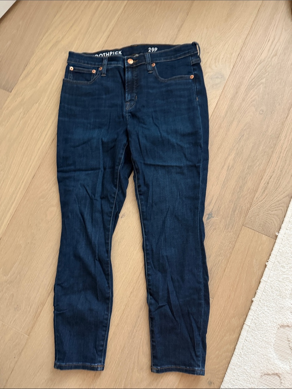 J. crew PETITE 9" MID-RISE TOOTHPICK JEAN